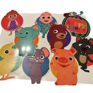 Cocomelon party cutouts set of 10